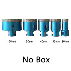 5pcs M14 Thread Dry Diamond Hole Saw Set | Brazed Core Drill Bits for Porcelain Granite Marble Tile