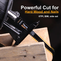 10PCS Reciprocating Saw Blades – Wood, PVC, Metal & Demolition Sawzall Blades