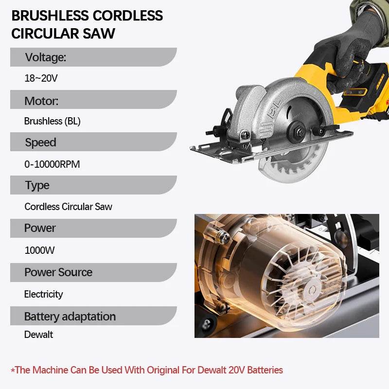 5-Inch Brushless Cordless Circular Saw - SnaggIt