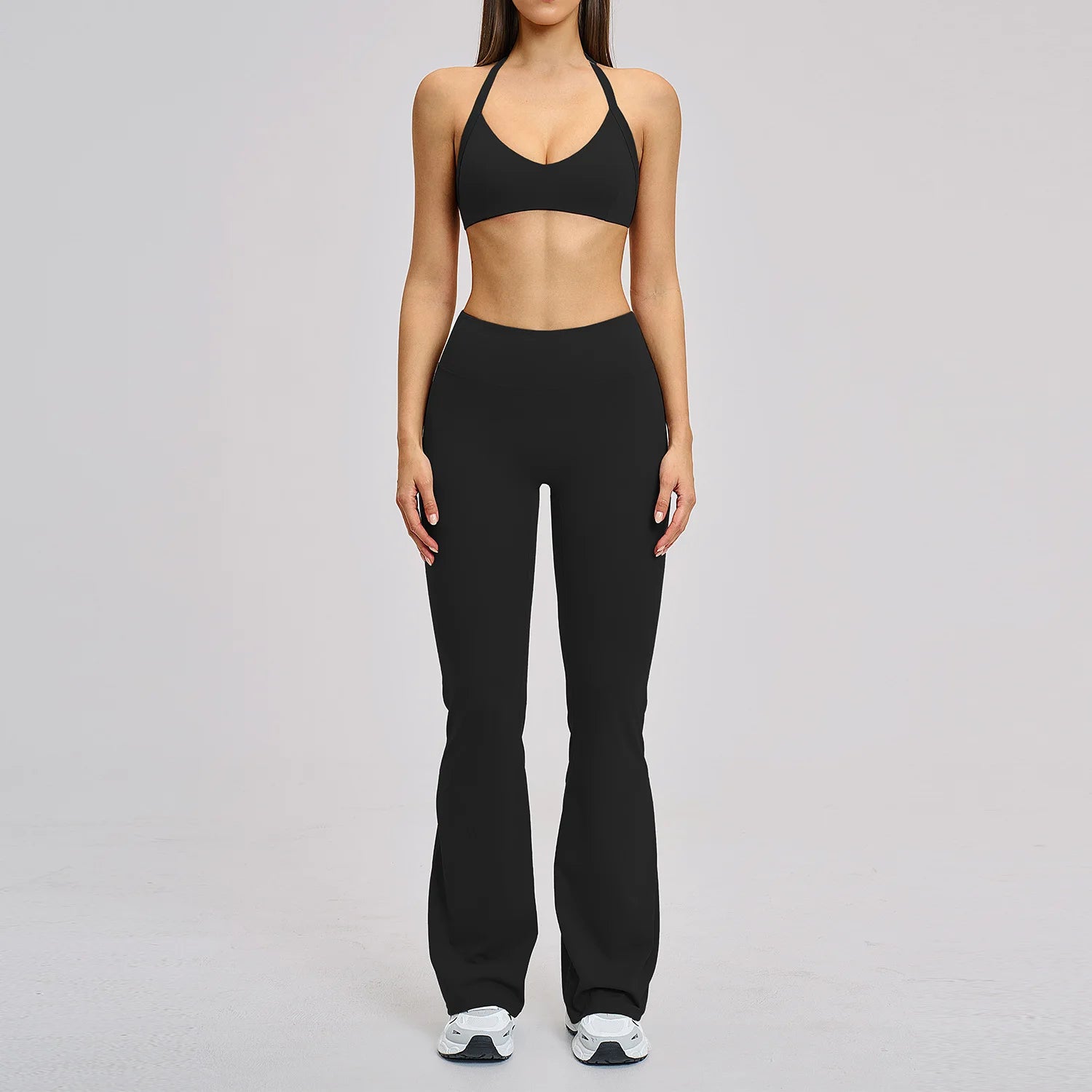 Women's 2-Piece Push-Up Yoga Fitness Suit | Sports Bra & High Waist Leggings Tracksuit Gym