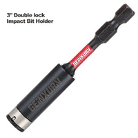 3" Magnetic Screwdriver Bit Holder – S2 Alloy Steel Hex Shank Extension for Impact & Power Drills