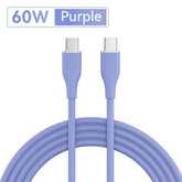 USB-C to USB-C Cable 60W PD | 1M/2M Fast Charging Data Cord for MacBook Samsung Phone Tablet