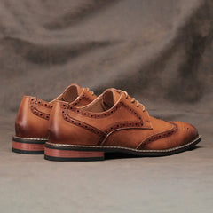 Men’s Brogue Dress Shoes – Lace-Up Formal Wedding & Social Shoes by Snagg A Shoes