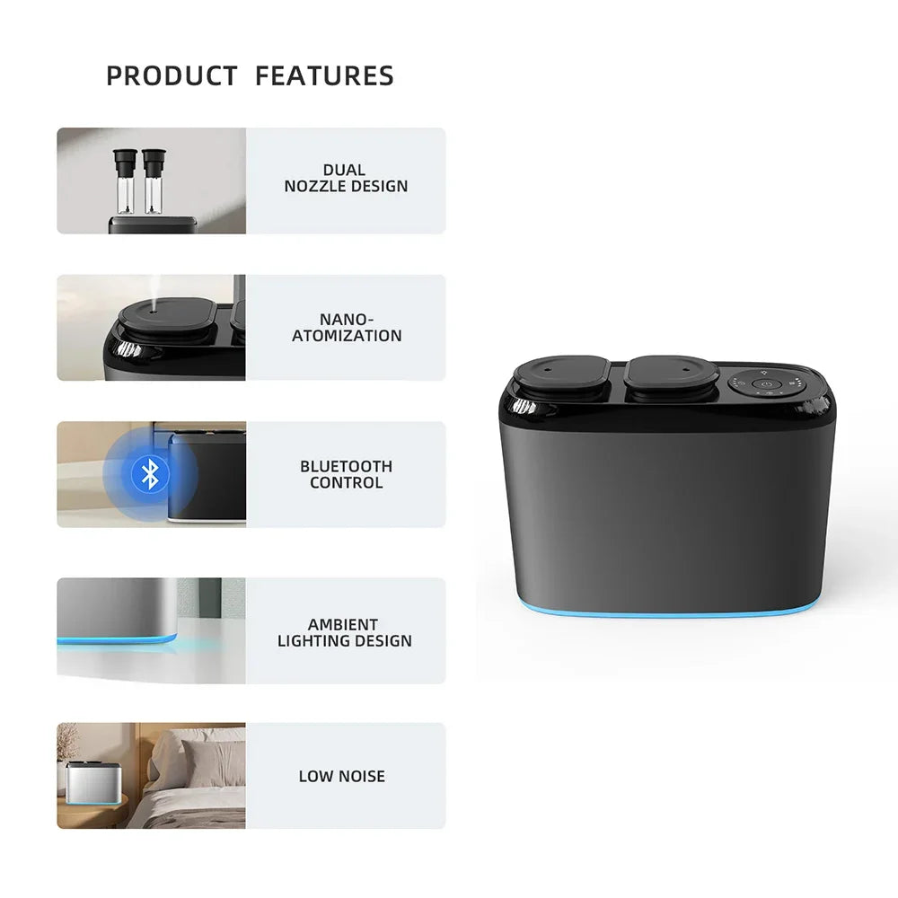 Dual Nozzle Essential Oil Diffuser by Snagg A Diffuser