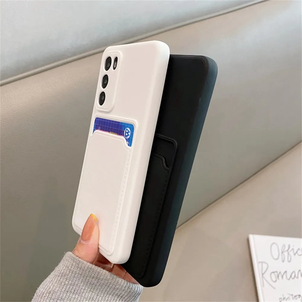 TPU Soft Silicone Card Slot Wallet Case – for Samsung Galaxy S24 Series - Phone Cases & Covers