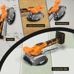 5 Speed Tile Tiling Machine | 75KG Heavy Duty Suction & Vibration Leveling Tool Compatible With Dewalt 18V Battery