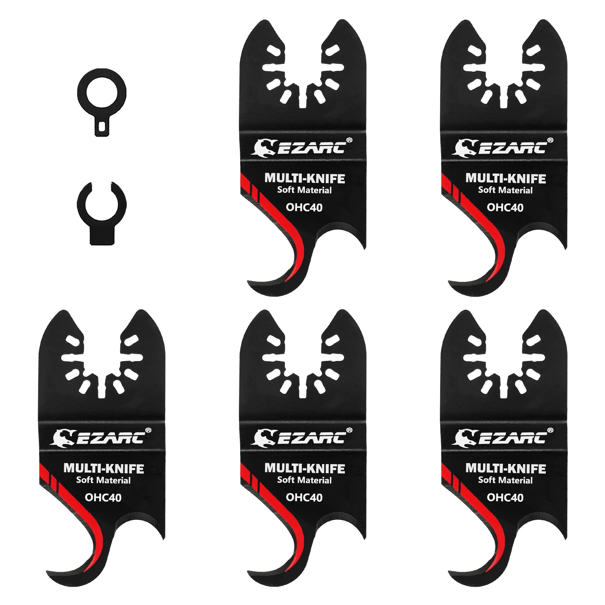 Oscillating Multitool Hook Knife Blades 3pcs | Cutting Roofing Shingles PVC Carpet Soft Materials