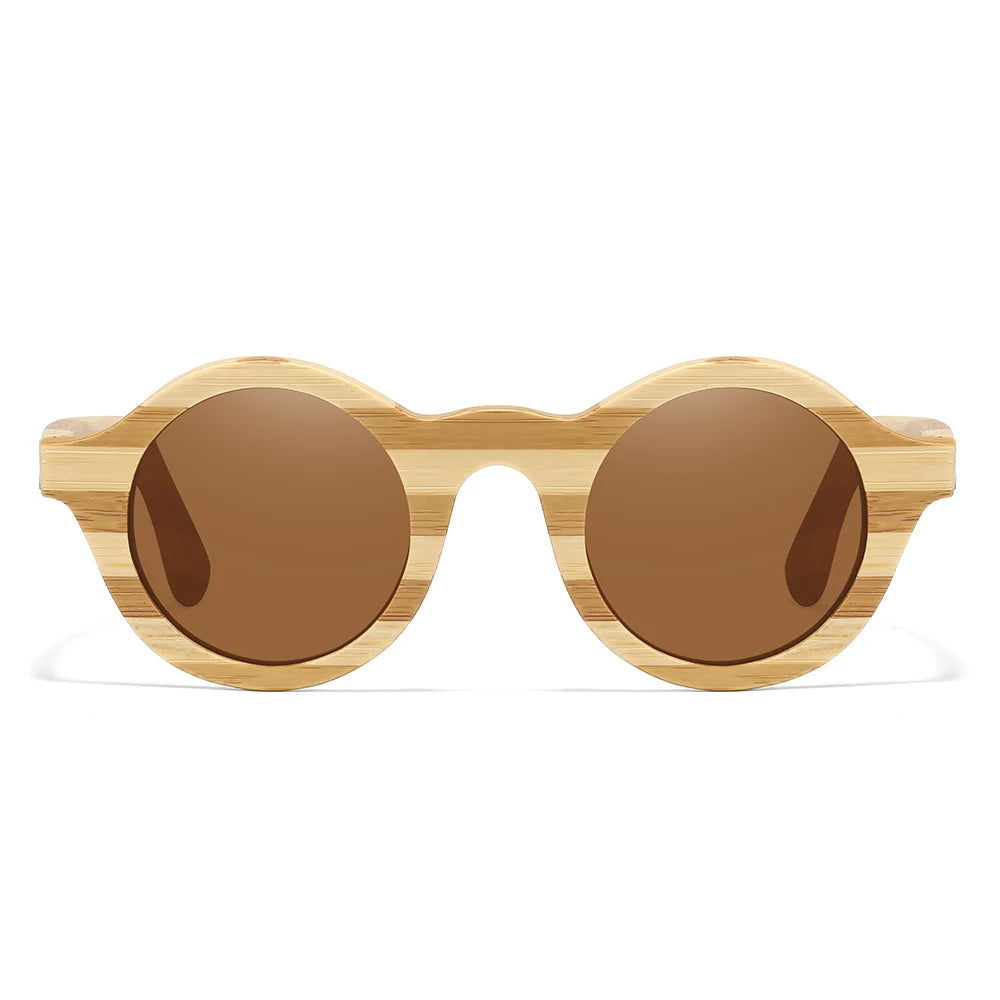 Natural Zebra Bamboo Polarized Sunglasses by Snagg It Sunglasses