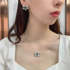 Deluxe Emerald Bowknot Jewelry Set - SnaggIt