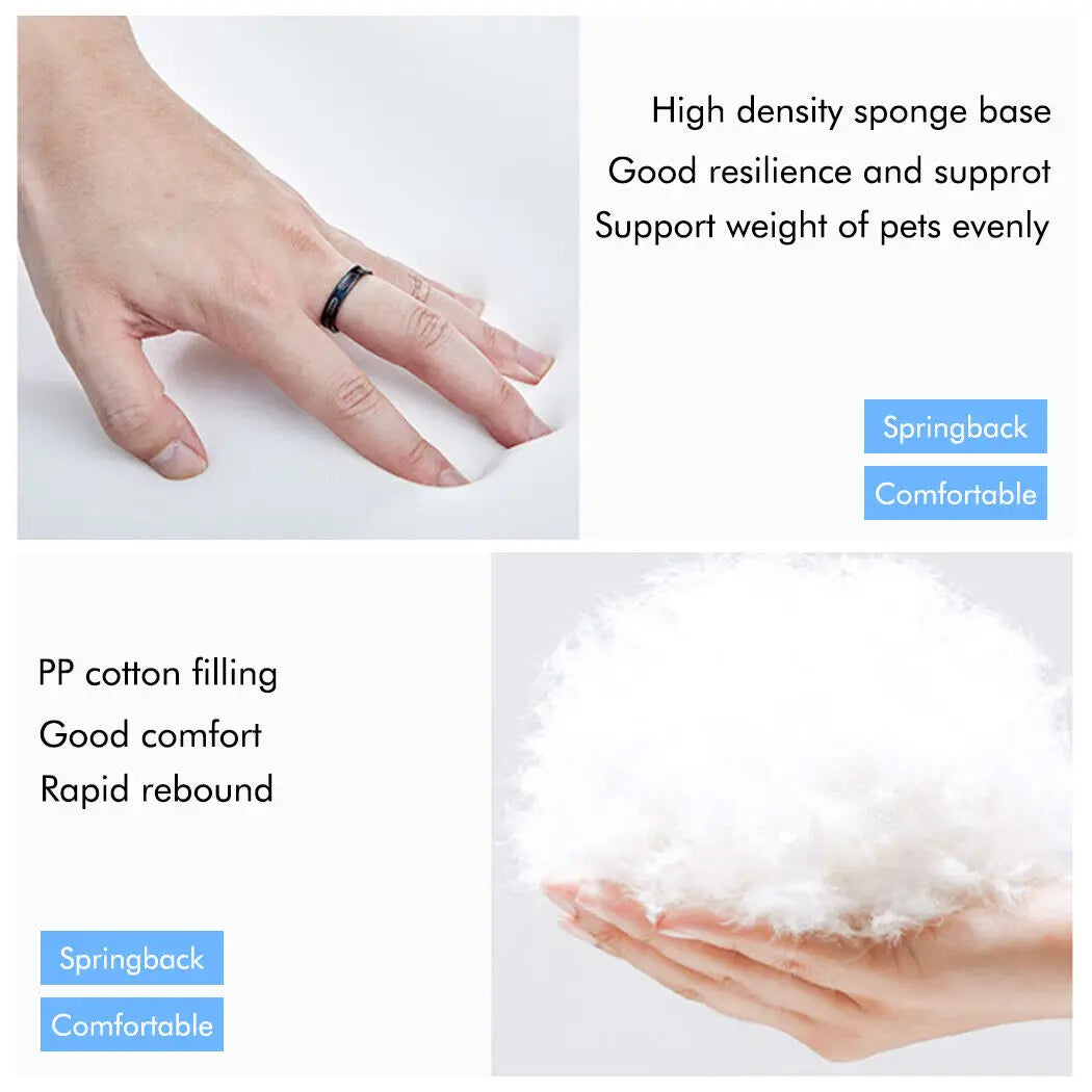 Orthopedic Pet Mattress with Bolster Sides & Washable Cover by Snagg A Pet Bed