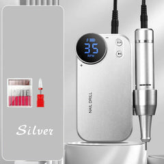 Professional 35,000 RPM Ultra Portable Electric Nail Drill – 4500mAh High-Capacity Rechargeable Manicure Station