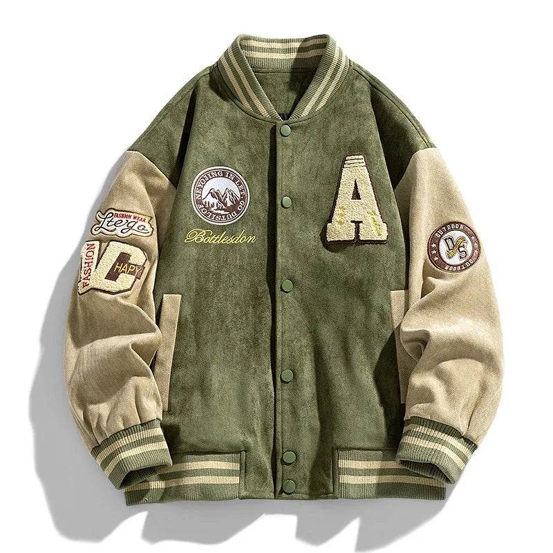 Baseball Embroidered Bomber Jacket - SnaggIt