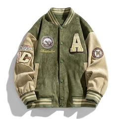 Baseball Embroidered Bomber Jacket - SnaggIt