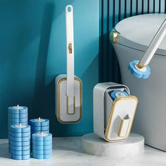 Wall Mounted Toilet Brush Set – Disposable Head System by Snagg A Toilet Brush