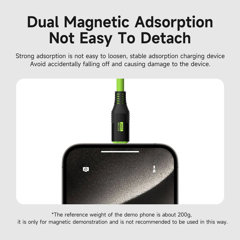 USB-C Magnetic Fast Charging Cable 240W by Snagg A Charging Cable