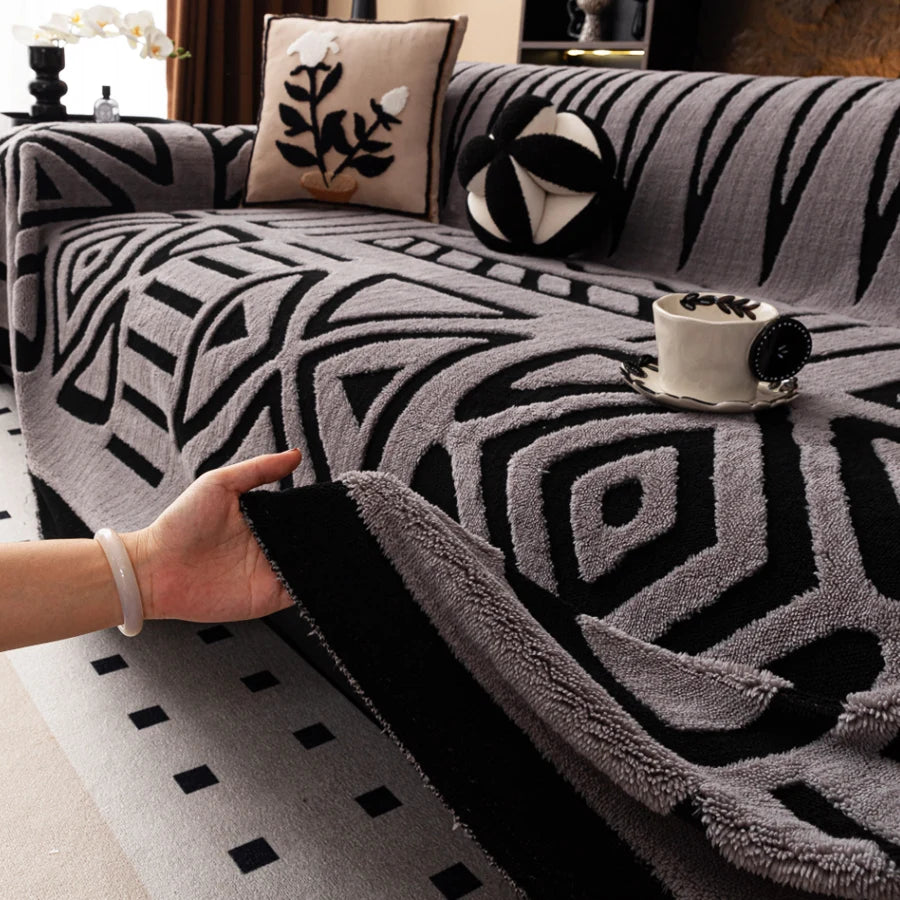 Bohemian Sofa Protector – Vintage Comfort & Pet-Friendly Design by Snagg A Sofa Cover
