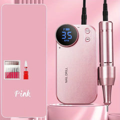 Professional 35,000 RPM Ultra Portable Electric Nail Drill – 4500mAh High-Capacity Rechargeable Manicure Station