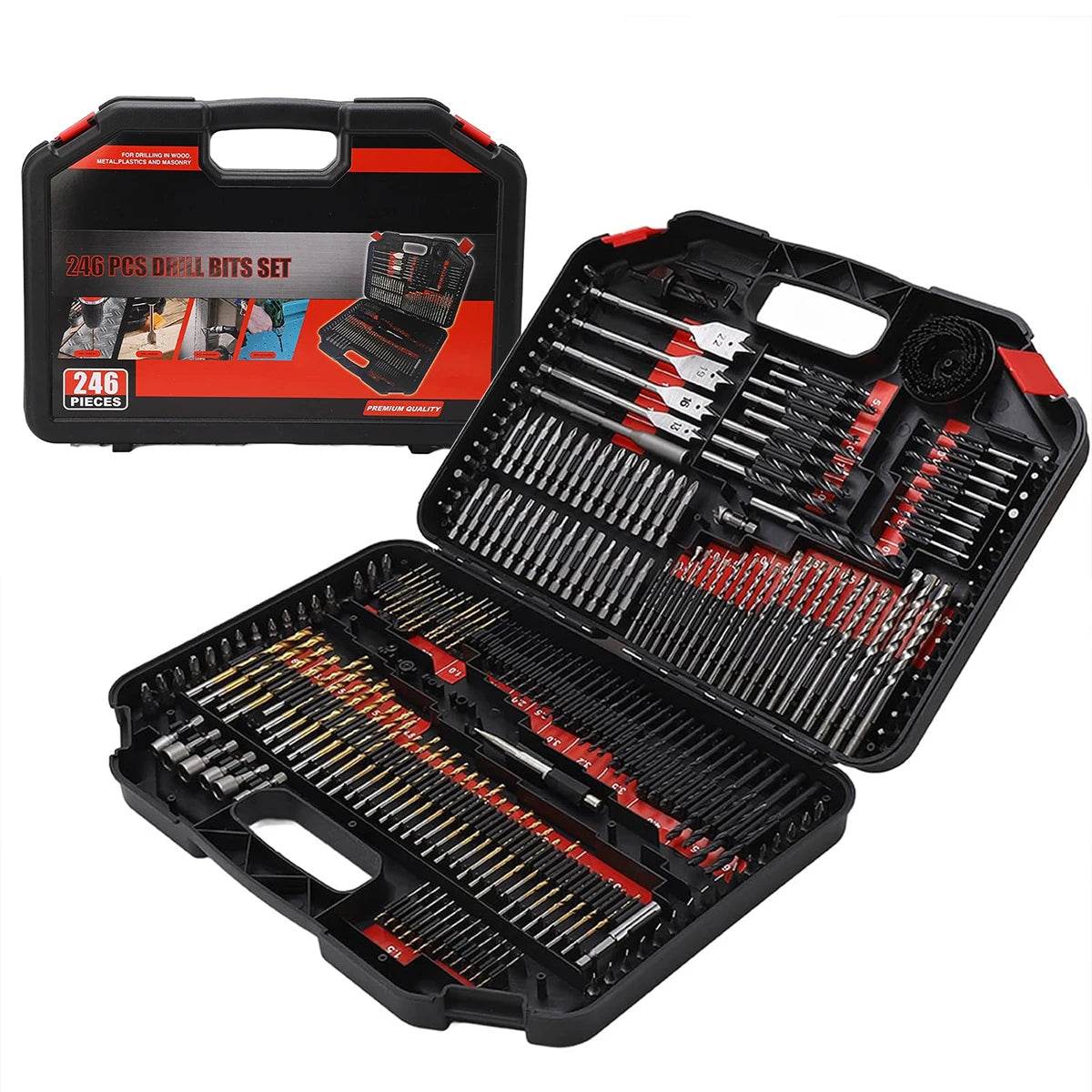 246pcs HSS Drill Bit & Tool Set - SnaggIt