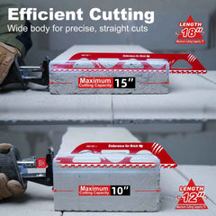 Professional Carbide Masonry Reciprocating Saw Blade | 12" & 18" Demolition Blades for Aerated Concrete, Brick & Cinder Block