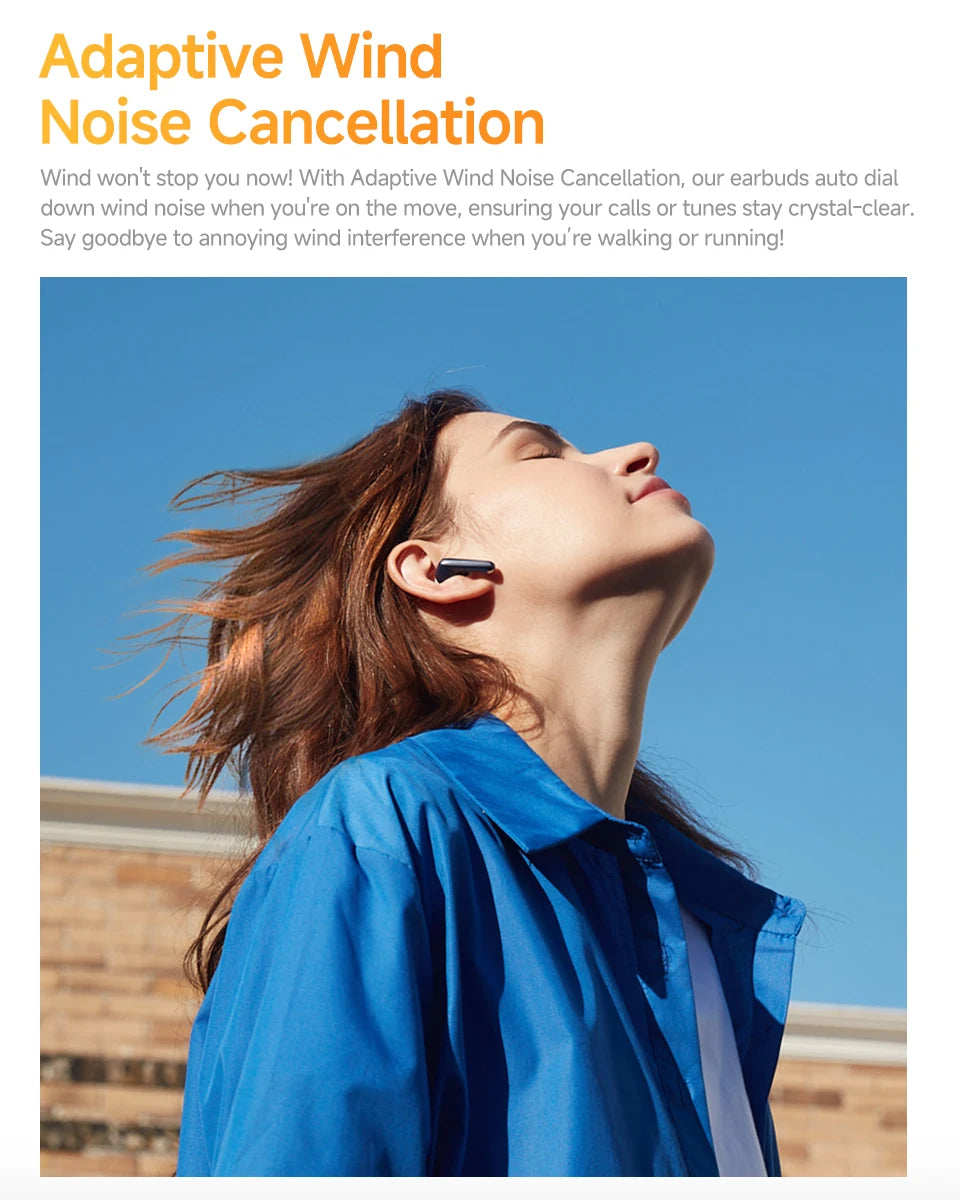 Wireless ANC Earbuds | Bluetooth 5.3 In-Ear Headphones with 6 Mic & Hi-Res Audio (34H Playtime) by Snagg An EarBud