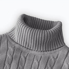 Men’s Essential Turtleneck Pullover | 2026 Winter High-Neck Knitted Sweater