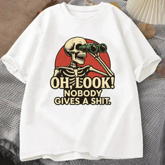 "Oh Look Nobody Gives A Shit" Graphic Tee | Sarcastic Humor Streetwear