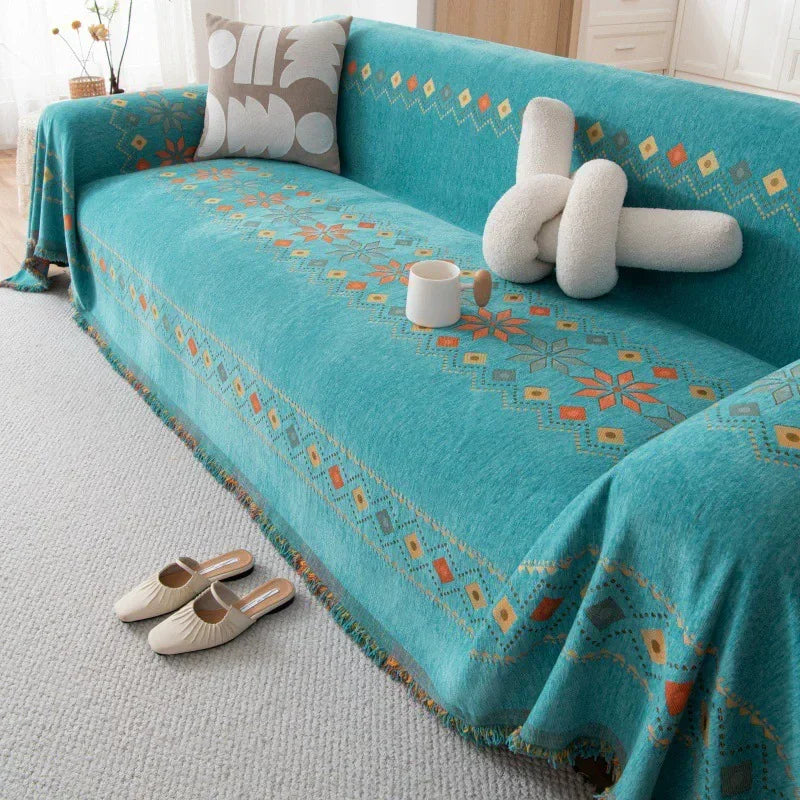 Bohemian Chenille Sofa Cover by Snagg A Sofa Cover