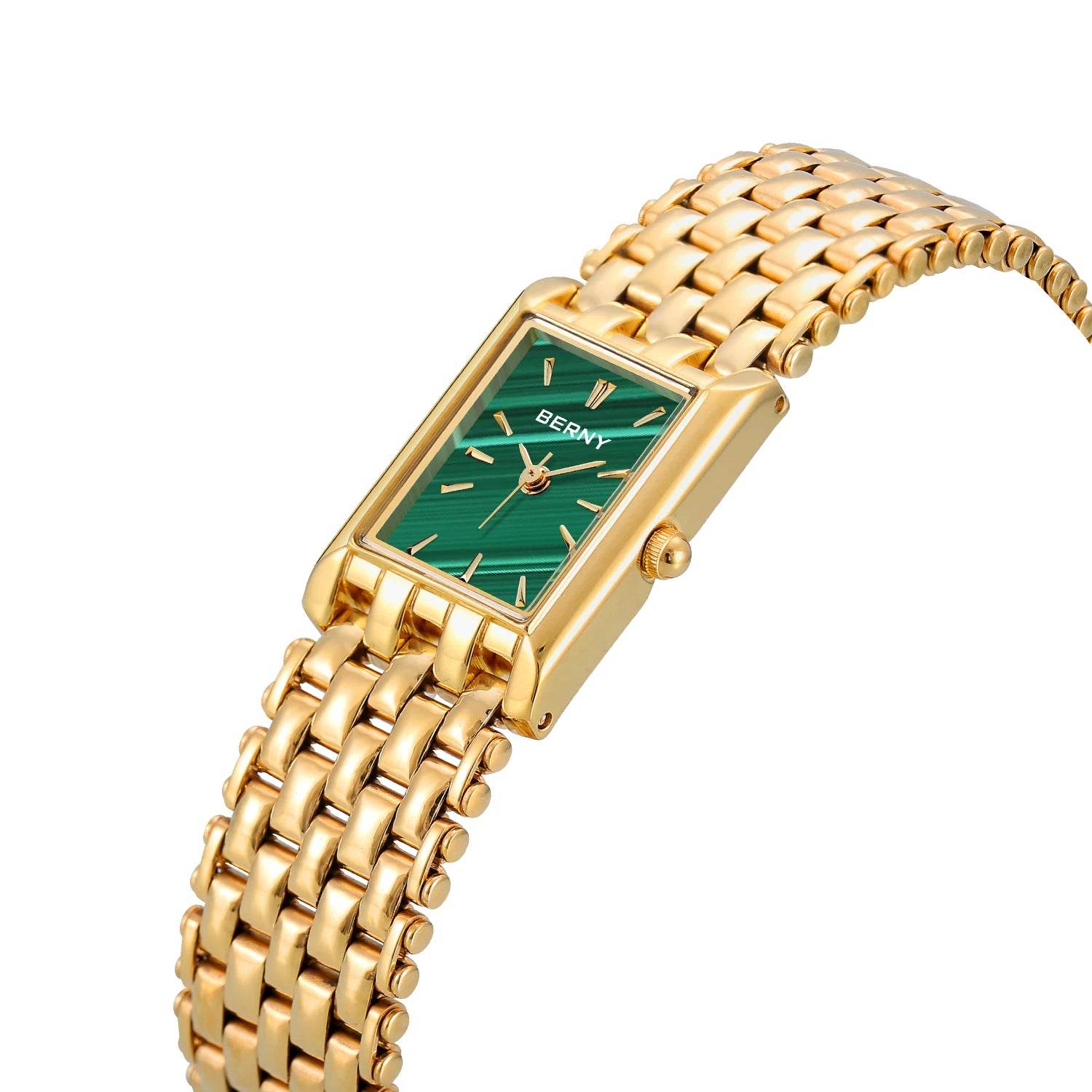 BERNY Golden Women’s Quartz Wristwatch - SnaggIt