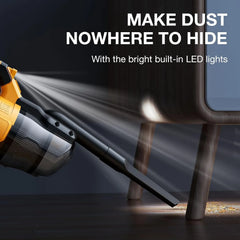 100AW Cordless Handheld Vacuum | 55 CFM High Velocity Multi Surface Cleaner Compatible With Dewalt Batteries