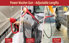 4000 PSI Spray Gun with Nozzles & Foam Lance Kit by Snagg A Foam Cannon