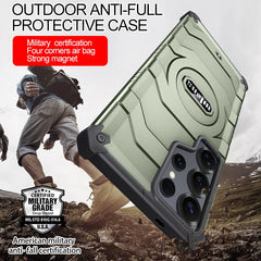 Magnetic Military Rugged Armor Magsafe Case - For Samsung Galaxy S25 Ultra