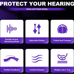 Foldable Safety Earmuffs by Snagg An Earmuff