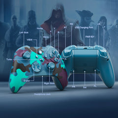 RH-010 Hall Effect Wireless Gaming Controller - RGB Lighting & 2.4G Ultra-Stable Connection