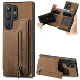 Zipper Leather Magnetic Wallet Case – Samsung Galaxy S24 Series - Phone Cases & Covers