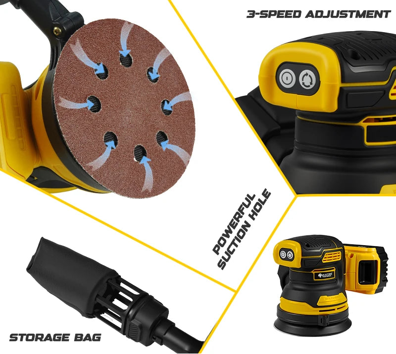 Electric Goddess Cordless Brushless Orbital Sander by Snagg It Tools