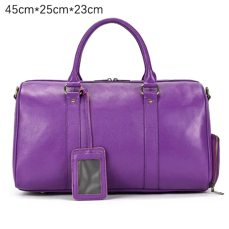 Genuine Leather Travel Duffel by Snagg It Bags