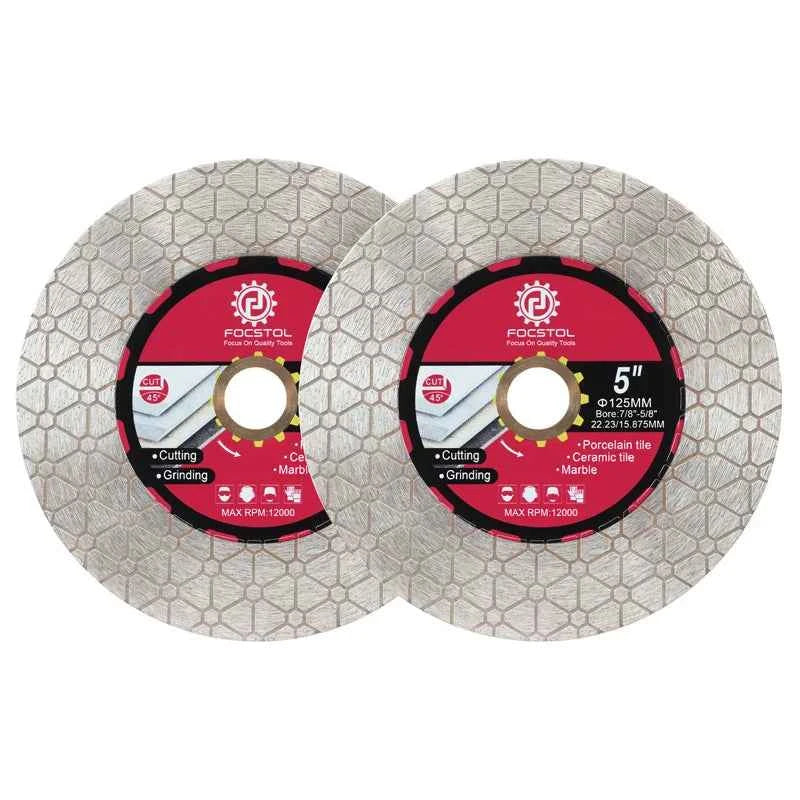 Diamond Cutting Disc 105–125mm | Tile Cutting Grinding for Porcelain Ceramic Marble Granite Quartz CE