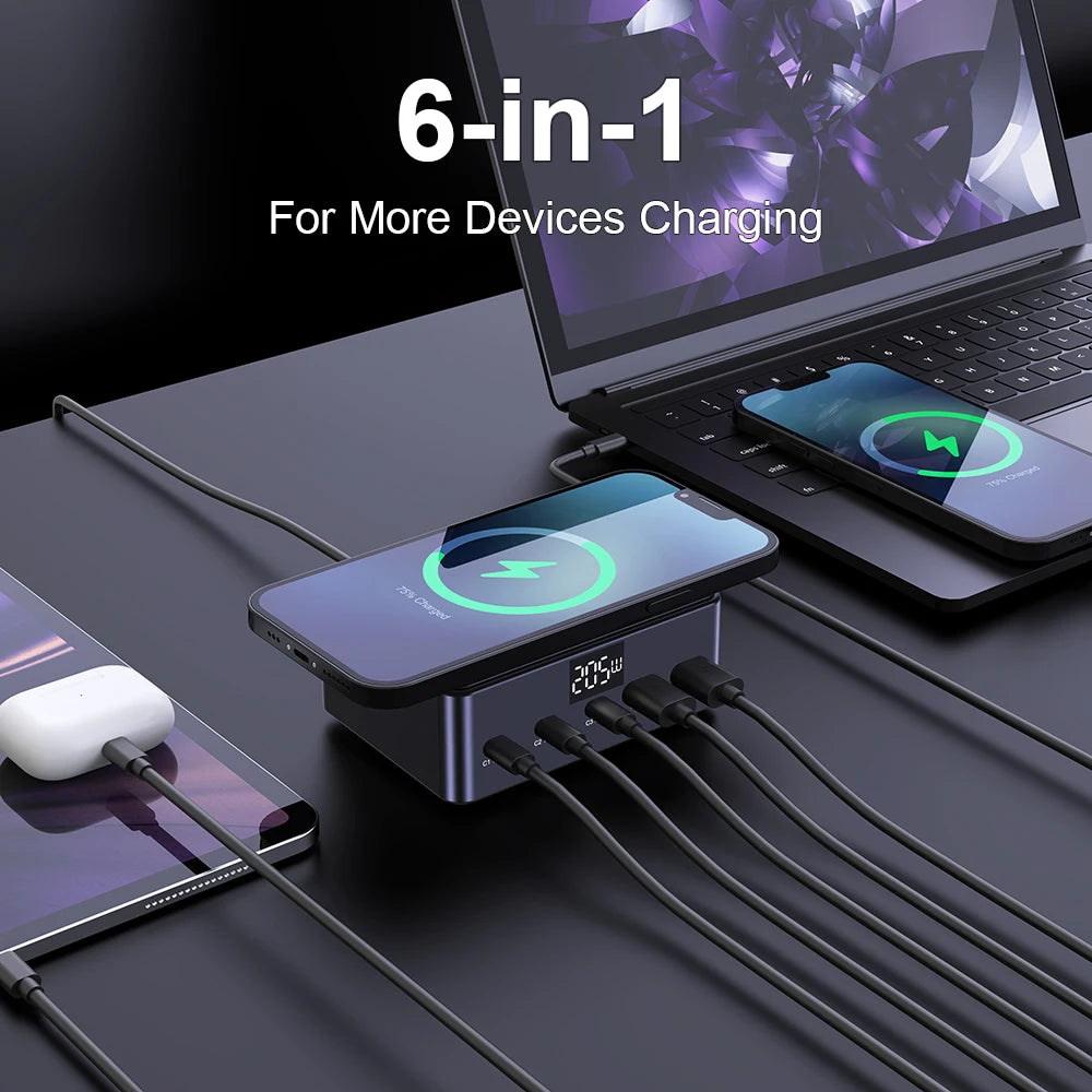 Digital Display USB C Fast Charging Station with PD 100W by Snagg A Charging Station