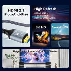 8K HDMI 2.1 Fiber Optic Cable – Supports 8K@60Hz & 4K@120Hz by Snagg An HDMI Cable
