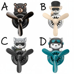 Rotating Airplane Pilot Bear Car Air Freshener by Snagg An Air Freshener