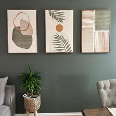 Set of 3 Abstract Tropical Canvas Prints by Snagg A Print
