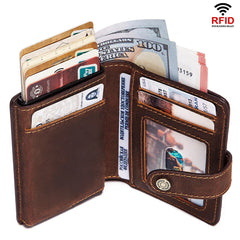 Leather RFID Pop-Up Wallet by Snagg It Wallet