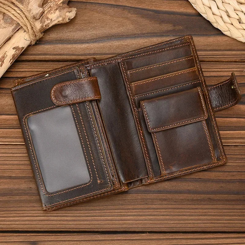 High-Quality Genuine Leather Short Wallet by Snagg It Wallet
