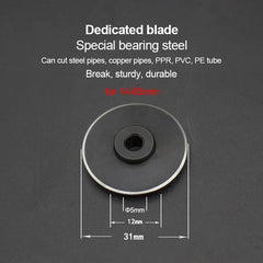 Roller-type large-diameter pipe cutter for PVC pipe – image 10
