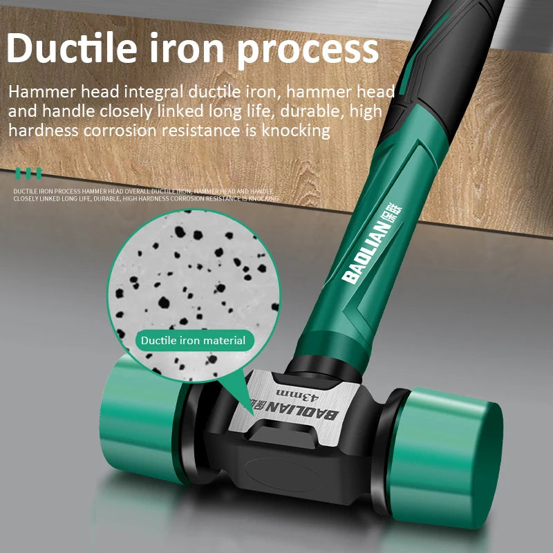 Multifunction Double Headed Rubber Installation Hammer by Snagg A Hammer