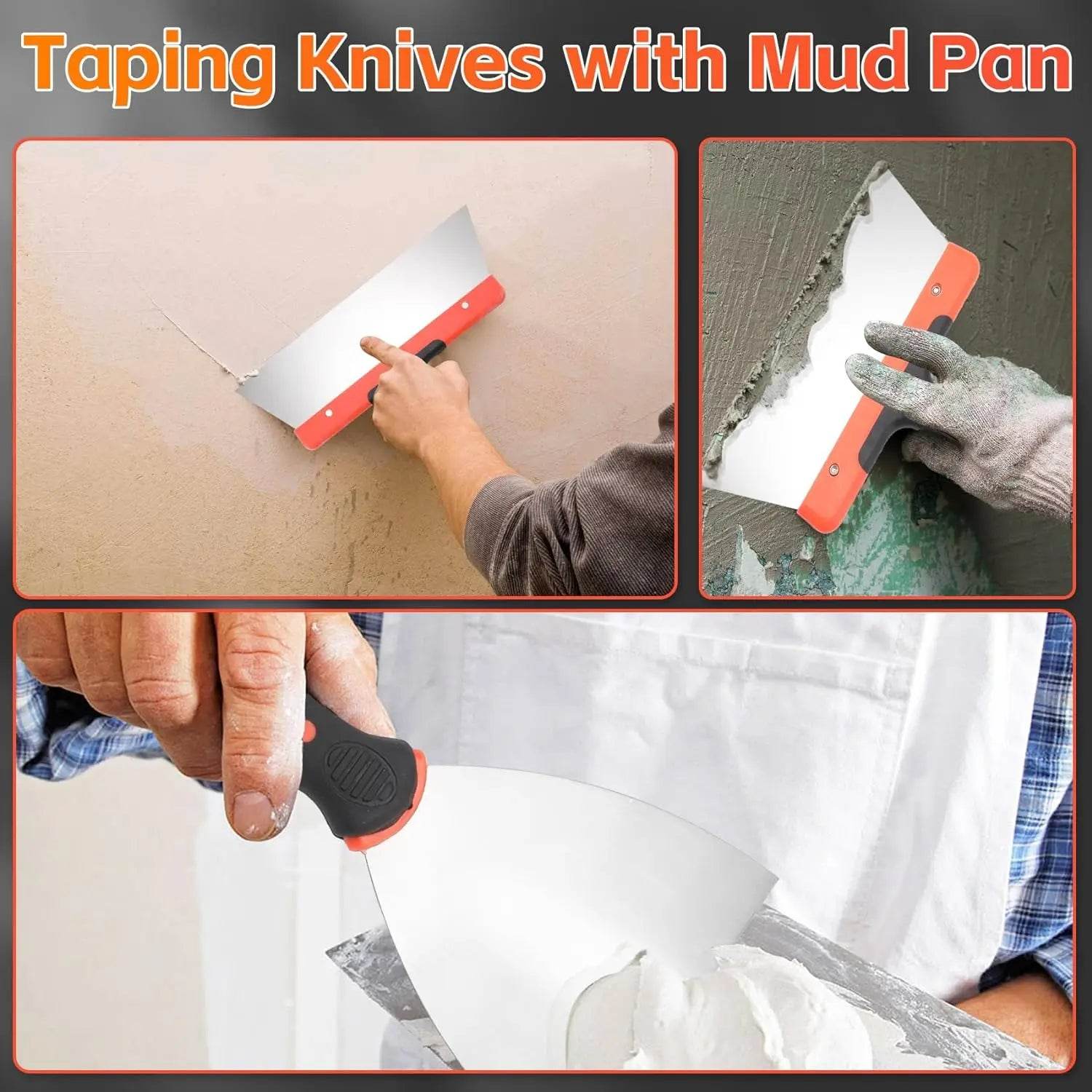 10-Piece Drywall Knife & Putty Tool Set - SnaggIt