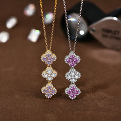 Full Solid 925 Sterling Silver Moissanite Pendant Necklace by Snagg A Necklace