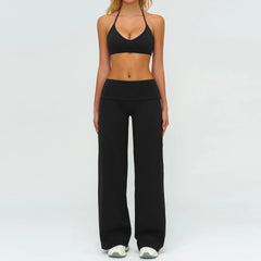 Women's 2/3-Piece Long Sleeve Yoga Set | High Waist Leggings Sports Bra Tracksuit Gym Activewear