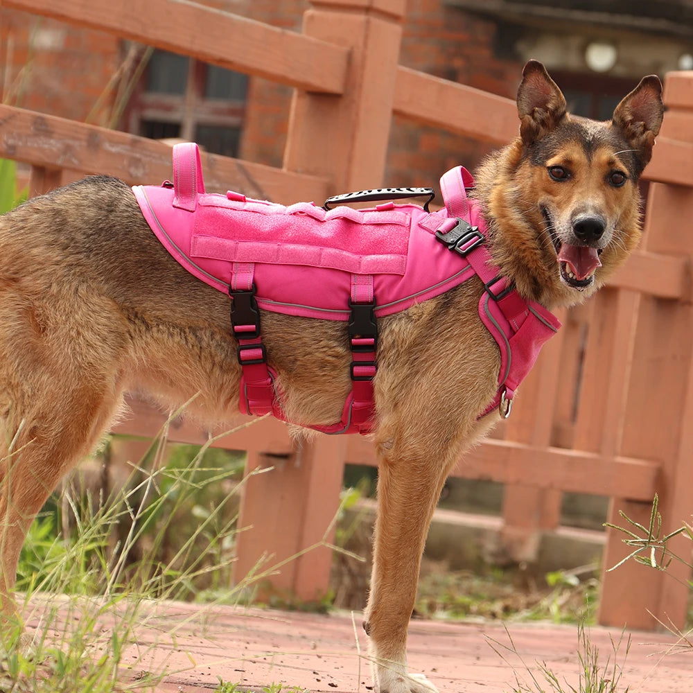 Military Tactical Dog Harness – Escape-Proof, Reflective & Durable by Snagg A Harness