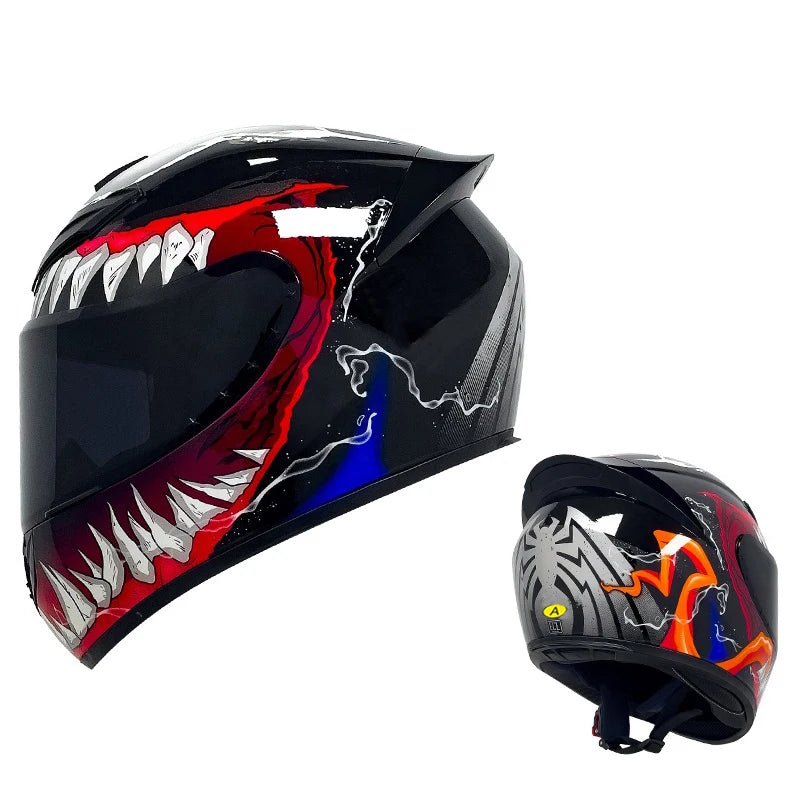 Unisex Full Face Flip Up Riding Helmet by Snagg A Motorcycle Helmet